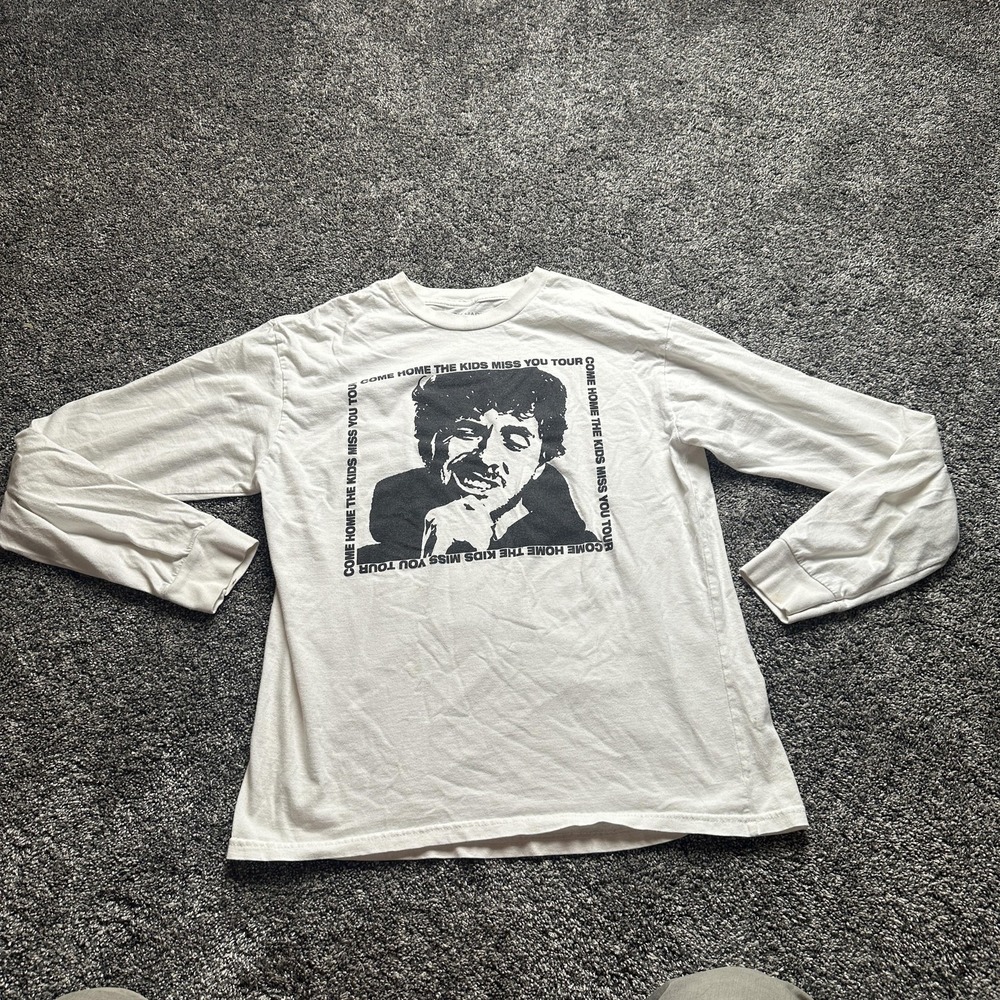 Jack Harlow Shirt Mens Large White Long Sleeve Come Home The Kids Miss You Tour